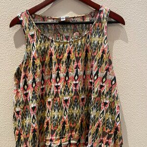 J Jill pattern print tank